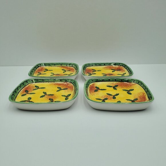 Sango The Sweet Shoppe Christmas Holly Appetizer Plates Hors d'Oeuvres Plates - Picture 3 of 6